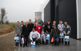 Visita al Centro de Información de CN Ascó de un grupo de estudiantes del INS Lo Pla d’Urgell de Bellpuig