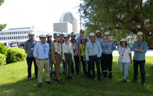Alumnes del Màster de Protecció Radiològica de la UPV visiten Vandellòs II