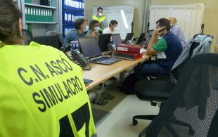 ANAV ejercita su organización de respuesta a emergencias en el simulacro anual del PEI de CN Ascó